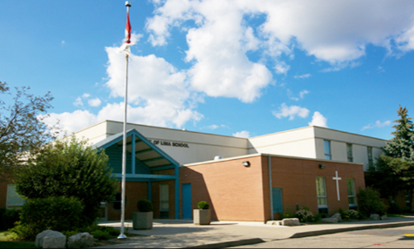 Picture of the outside of St. Rose of Lima Catholic Elementary School